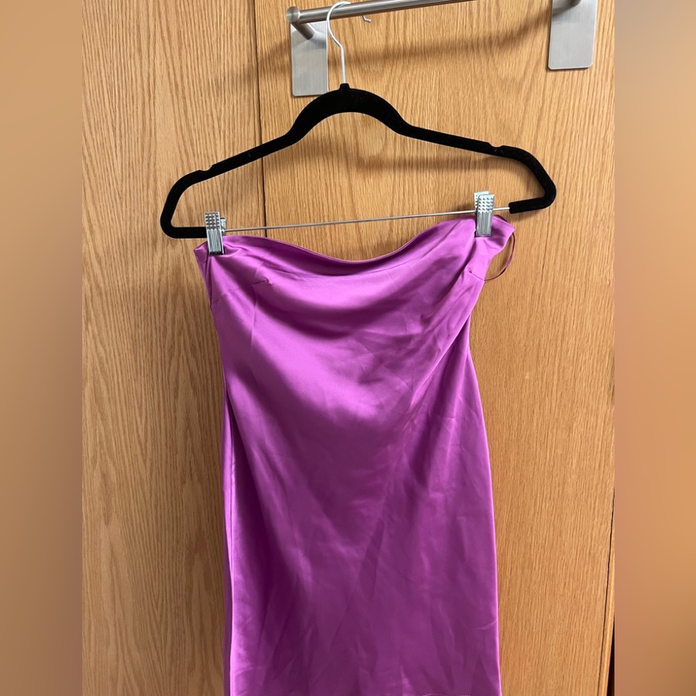 Purple Strapless Dress size Medium NWT